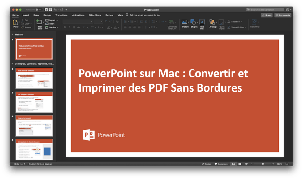 PowerPoint sur Mac : Convertir et Imprimer des PDF